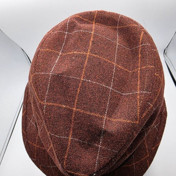 San Diego Hat Company Mens One Size Brown Plaid Fedora Hat Casual Formal Party - Picture 8 of 9